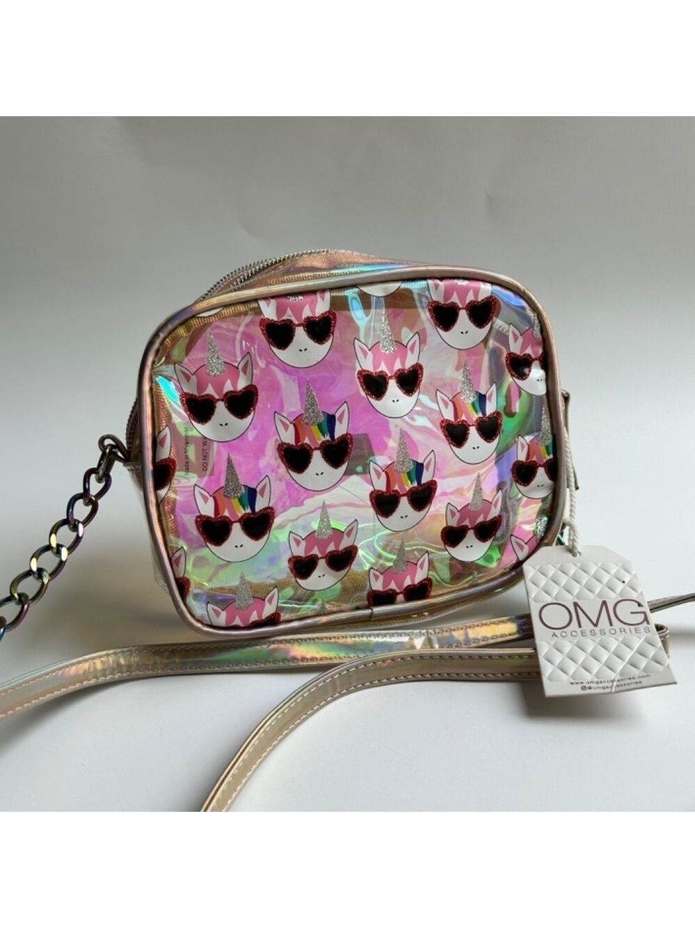 NWT OMG Unicorn Iridescent Crossbody Bag - Picture 2 of 9